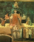 Ambrogio Lorenzetti Allegory of the Good Government oil on canvas